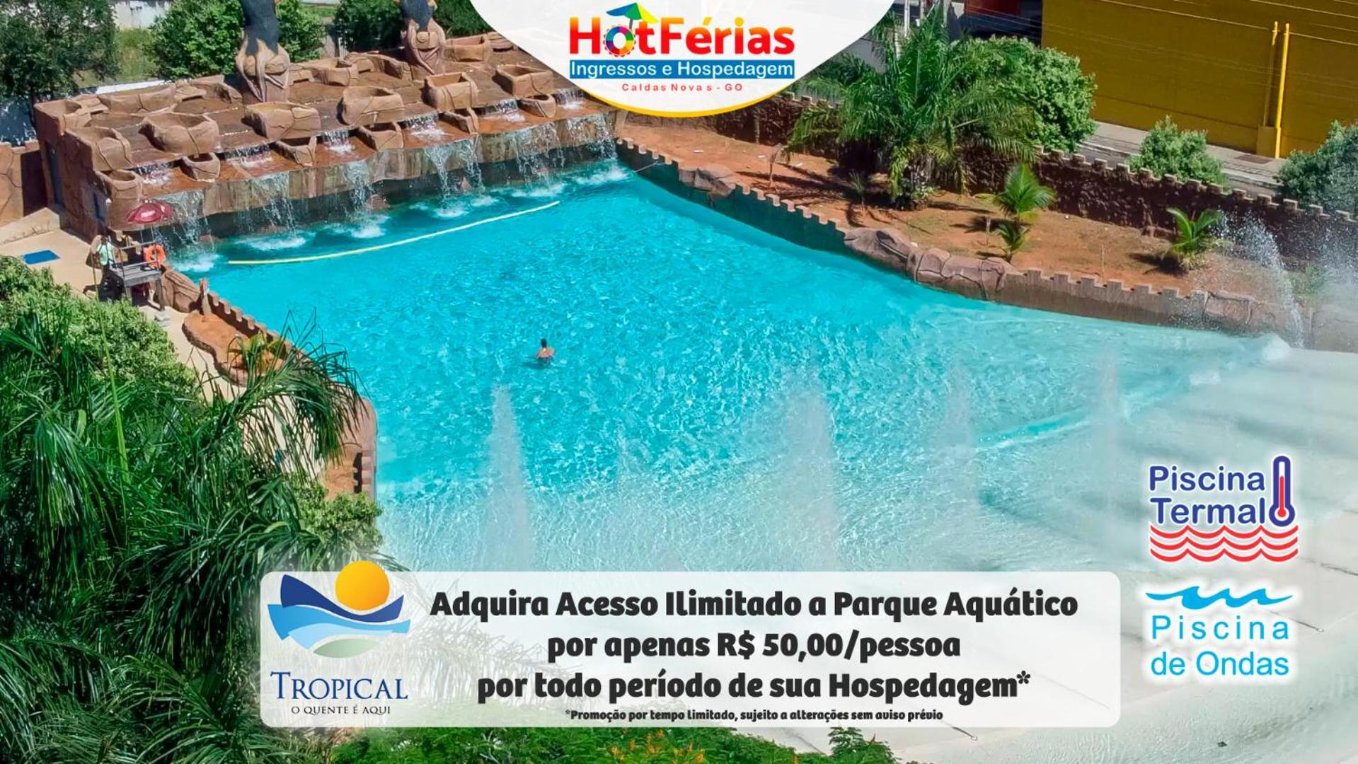 Flat Paradise, Piscinas Termais, Proximo Ao Centro - Hotferias Caldas Novas Exterior photo
